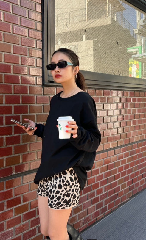 ニットショートパンツ